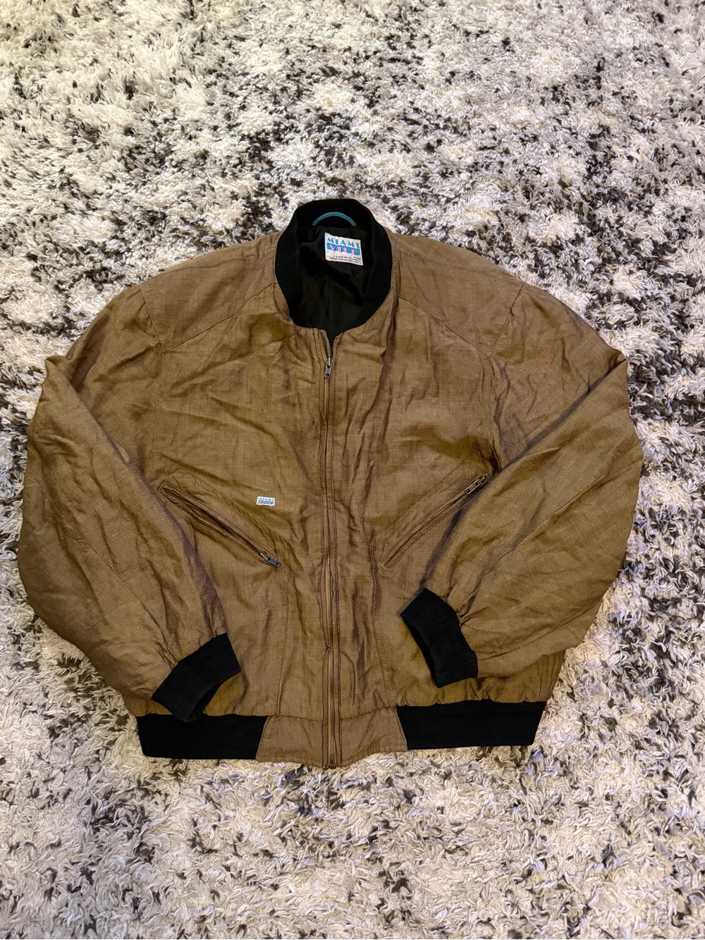 Vintage Authentic Miami Vice bomber jacket